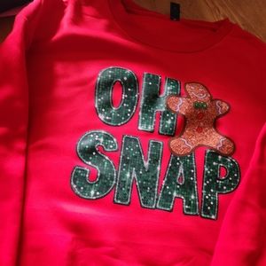 Oh Snap sweater pullover sz XL